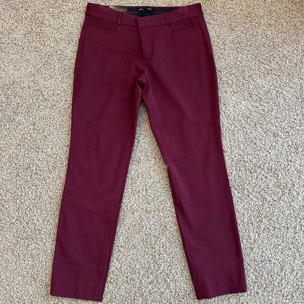 NWT Banana Republic Sloan Ankle Pants - 4 - Maroon/Wine